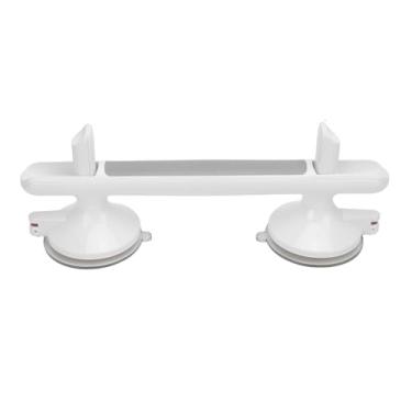 Imagem de Banheira Com Suporte de Carga de 60 Kg e Barra de Apoio para Chuveiro, Design Antiderrapante, Ventosas Duplas de Alta Sucção, Alça Removível de para Idosos Com