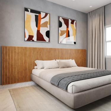 Imagem de Cabeceira Para Cama King Ripada Quarto Manila Nature Nature