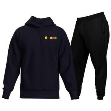 Imagem de Conjunto De Moletom Blusa e Calça De Frio Modelo Canguru Top Hyve Masculino-Masculino