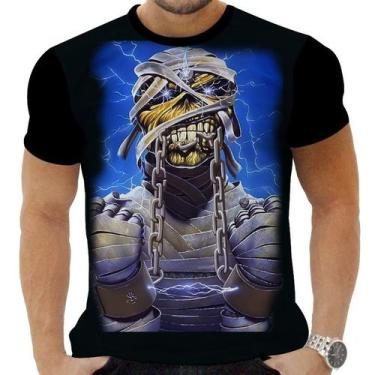 Imagem de Camiseta Camisa Personalizada Rock Iron Maiden Metal 6 - Obsidiana Co,