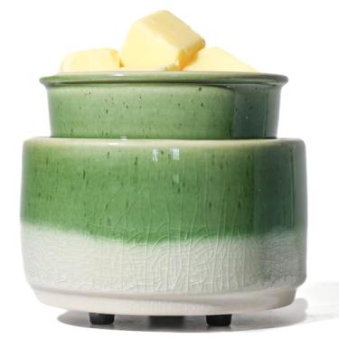 Imagem de QCYBDGLOV Aquecedor elétrico de cerâmica para derretimento de cera e derretimento de óleo de cubo fofo pequeno aquecedores aromaterapia para queimador decorativo doméstico derrete vela perfumada aroma