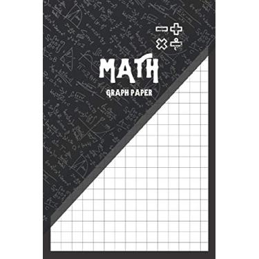 Imagem de Math Graph Paper: Graph Paper Composition Notebook, One Subject, Perfect size for school 6"x 9", 5x5 per inch, 110 Pages
