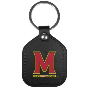 Imagem de Siskiyou Chaveiro quadrado de couro Sports Maryland Terrapins, tamanho único, cores do time