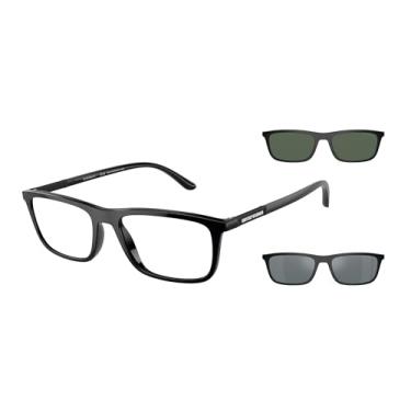 Imagem de EMPORIO ARMANI Óculos de sol masculino 0EA4160 50011W preto brilhante 55/18/145