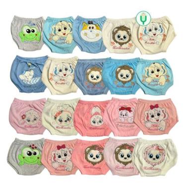 Imagem de Kit 3 Tapa Fralda Short Bebê Menino/Menina Roupas de Bebê - Bebê Brinc