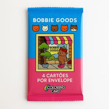 Imagem de Kit 4 Cartões para Colorir Ursinho Bob - Colecionável e Criativo - Bob