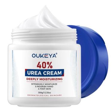 Imagem de Creme de uréia OUKEYA 40% para pés e mãos secos e rachados 365 ml