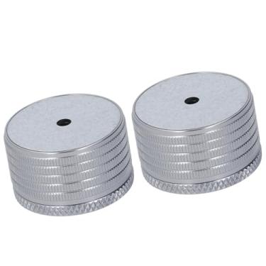 Imagem de Asixxsix Elevadores de Móveis, 2 Pacotes de Ajustável 23-37 Mm para Serviço Pesado de 500 Kg Com Suporte de Carga Em Liga de Alumínio para Cama, sofá, Mesa, Riser Com Almofadas (Cinza)