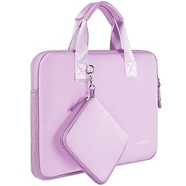 Imagem de Hseok Capa para laptop de 13,3 a 14 polegadas com bolsa pequena, bolsa de neoprene para computador compatível com MacBook Pro de 14 polegadas M4/M3/M2/M1 2025-2021, Mac Air/Pro de 13,3 polegadas e a
