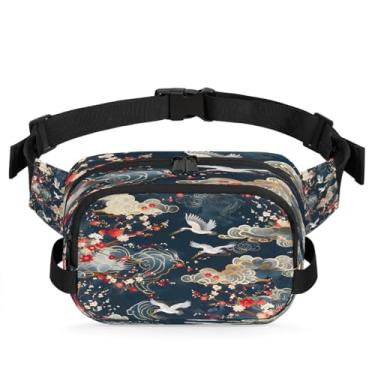Imagem de Lindas pochetes de flores rosa para mulheres e homens com alça ajustável, bolsa transversal, bolsa de peito, bolsas de bumbum, bolsa de estilingue, Cor 11