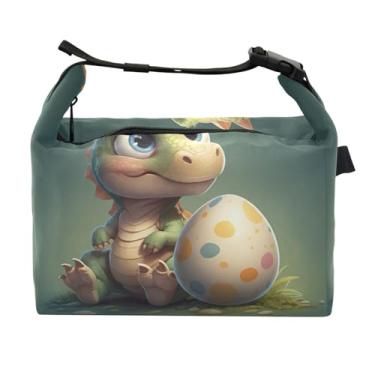 Imagem de STAYTOP Lancheira de dinossauro de desenho animado com fivela, lancheira isolada para meninos e meninas, lancheira térmica para trabalho escolar