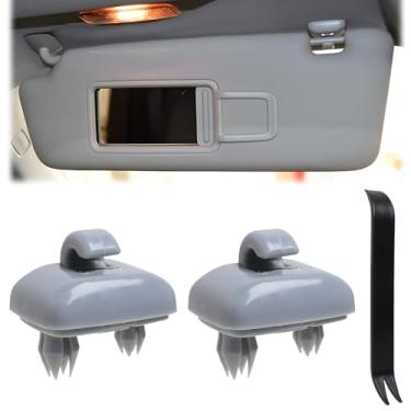 Imagem de Yenblow Substituição de clipe de viseira solar Q5 2015 compatível com Audi, clipes internos de viseira solar para A1 A3 A4 A5 A6 Q3 Q5 S3 S4 S5 TT, gancho de suporte de protetor solar interior de