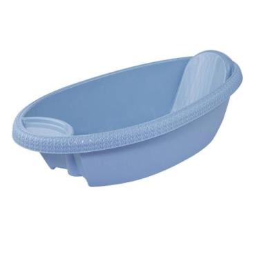 Imagem de Banheira De Bebê Infantil Trama Plasútil 19 Litros, Azul