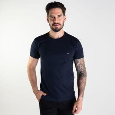 Imagem de Camiseta Tommy Hilfiger Bàsica Azul Petróleo-Masculino