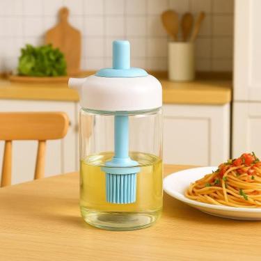 Imagem de Dispensador de Óleo Azeite 2 em 1 com Pincel de Silicone - INTERHOUSE