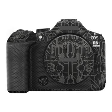 Imagem de Decalque Skins R6III Película protetora para câmera antirarranhões para Canon EOS R6 Mark III R6 III R6 Mark Adesivo de acessórios de fotografia (Circuit Titanium, para Canon EOS R6 Mark III)