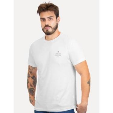 Imagem de Camiseta Tommy Hilfiger Masculina Stack Brand Love Branca-Masculino