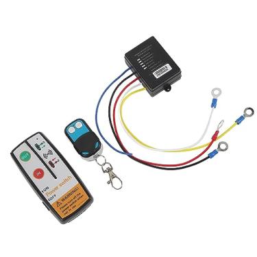 Imagem de Acouto Kit de Controle Remoto de Guincho Sem Fio para Caminhão, ATV e SUV - Controle de 12V/24V Com Receptor, Alcance de 50 Pés, Design, Fácil de Usar, Inclui 2 Remotos e Manual de Instruções