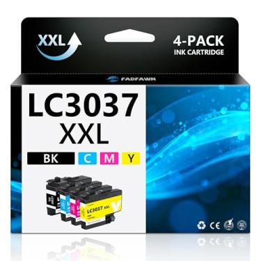 Imagem de FADFAWN LC3037 XXL Bk/C/M/Y cartuchos de tinta de substituição para Brother LC3037 para usar com impressoras MFC-J5845DW XL MFC-J5945DW MFC-J6545DW XL MFC-J6945DW (pacote com 4)