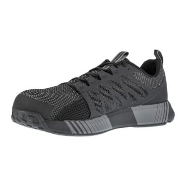 Imagem de Reebok Fusion Flexweave Cage Composite Toe Tênis masculino, Preto/cinza, 13 Wide