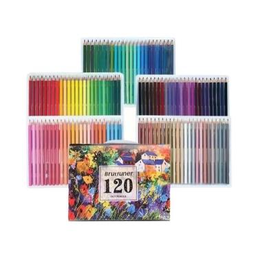 Imagem de Brutfuner 48/72/120/160/180 cores Conjunto de lápis de cor a óleo Arte