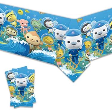 Imagem de SPEEDYEAH Toalha de mesa descartável, 2 peças, Octonautas, artigos de festa de aniversário e decorações para mesas retangulares 180 x 106 cm
