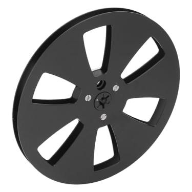 Imagem de ZJchao Carretel Vazio de Fita de Som 1/4 7 Polegada Carretel de Alumínio de Metal para Gravador de Fita Aberto Peças da Máquina Substituição Universal (Preto)