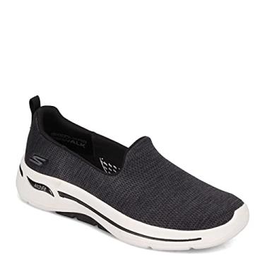 Imagem de Skechers Go Walk Arch Fit Unlimited Time Black/White 7.5 C - Wide