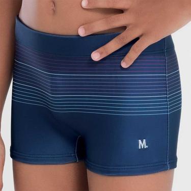 Imagem de Sunga Boxer Infantil Com Estampa Listras-Masculino