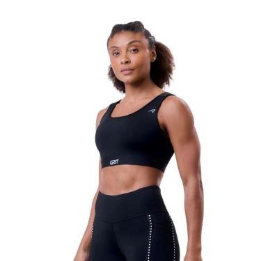 Imagem de Top Authen Grit Bossa Ajustavel 1 Bolso Reto Preto-Feminino