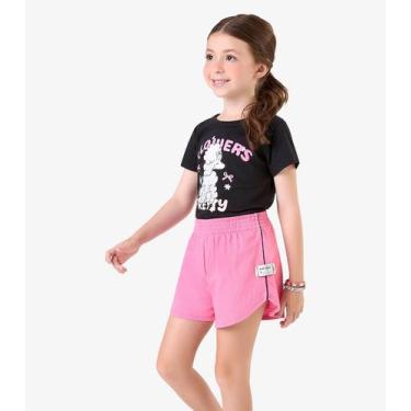 Imagem de Conjunto Blusa com Shorts Malhão Fruit RoviKids Preto, 1, Preto