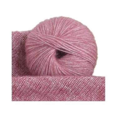 Imagem de Fio De Lã Mohair Brilhante Em Pacote Grande De 250g, Colorido Com Glit