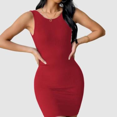 Imagem de Vestido curto costa nua - SWISS BOUTIQUE, Vermelho, P