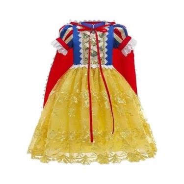 Imagem de Fantasia De Princesa Branca De Neve Para Meninas, Vestido De Performan