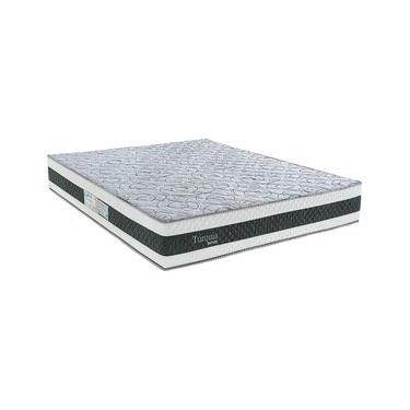 Imagem de Colchão Queen Size Biflex Turquia com Molas Ensacadas e Pillow Inn 30x158x198cm - Branco/Grafite