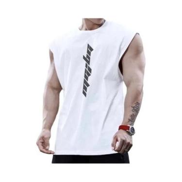 Imagem de Camiseta Sem Mangas Para Musculação Masculina, Top De Treino De Verão,