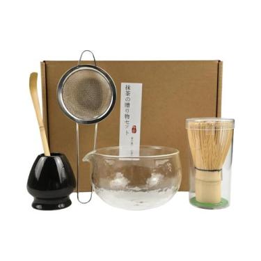 Imagem de Conjunto De Tigela De Matcha Estilo Japonês Com Colher, Batedor De Chá