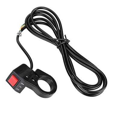 Imagem de HUIOP Scooter de Bicicleta Elétrica, Interruptor Oscilante de Três Velocidades para Guiador 22,5 Mm, Cabo 1,5 M, Guiador Scooter Bicicleta Elétrica Universal Montado