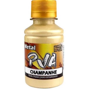 Imagem de Tinta PVA Metal True Colors - Cor 7970 Champanhe - 100 ml - no-brand