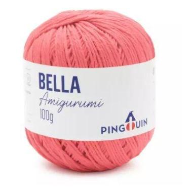 Imagem de Fio Bella Amigurumi Cor 1322 Gerânio 203 Metros 100 Gramas - Pingouin