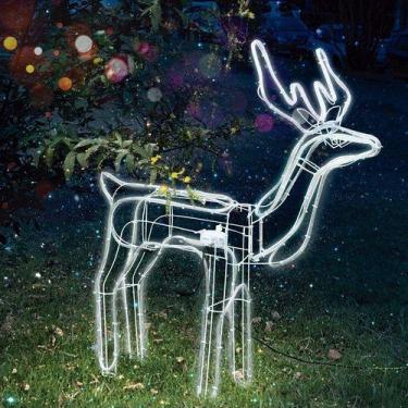 Imagem de Rena Macho Led Natal Armação Com Movimento Grande 110v - Wincy - Natal