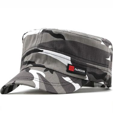 Imagem de Boné de beisebol de algodão camuflado de estilo militar para adultos