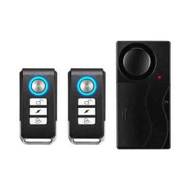 Imagem de Alarme De Vibração Sem Fio De 110dB Para Porta E Janela Com Controle R