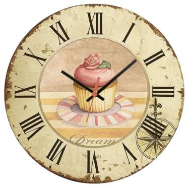 Imagem de Relógio De Parede 29cm Cozinha Decorativo Silencioso Pendulart (Cozinha18 - Dream Cupcake)