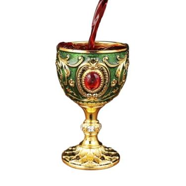 Imagem de Copo de Vinho,com Flautas de Metal com Strass - Copos de Vinho Tinto Pequenos Reutilizáveis de 30 ml - Para Cocktail Bourbon Vodka Brandy Sake Cozinha Bar Jantares Feriados Casamentos Festas Aniversár