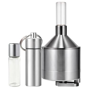 Imagem de Moedor de especiarias prateado - Moedor manual de especiarias para uso doméstico na cozinha