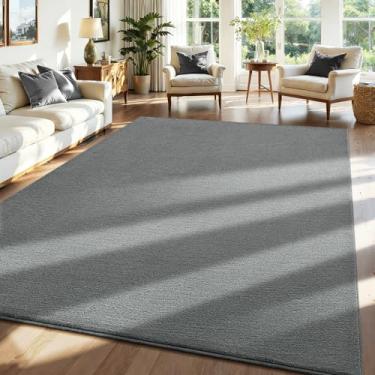 Imagem de ISEAU Tapete 12 x 18 cm para sala de estar, tapete macio de espuma viscoelástica com fundo de silicone antiderrapante atualizado, lavável na máquina para sala de estar, crianças, meninos, meninas