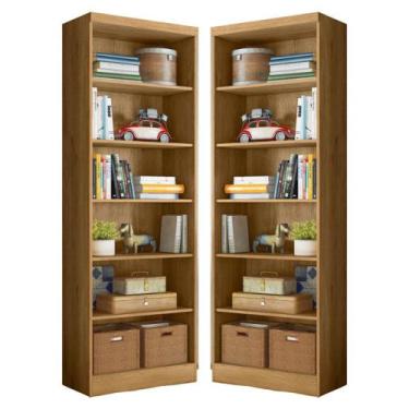 Imagem de Jogo de Estantes para Decoração Paraíba Freijó  - Mais de Casa