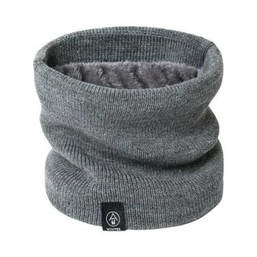 Imagem de Cachecol Unissex De Inverno Quente, Protetor De Pescoço Macio De Tricô