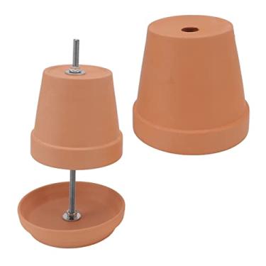 Imagem de Forno de Velas Tea Light Estufa Calor Cerâmica Aquecedor para 4 6 Tealight Chaleira Lâmpada Duas Camadas Fonte Substituição Bonito Prático Amplamente